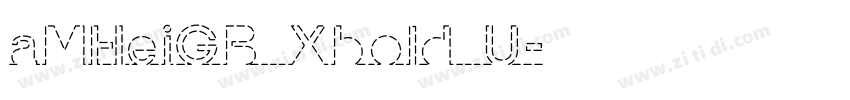 aMHeiGB Xbold U字体转换